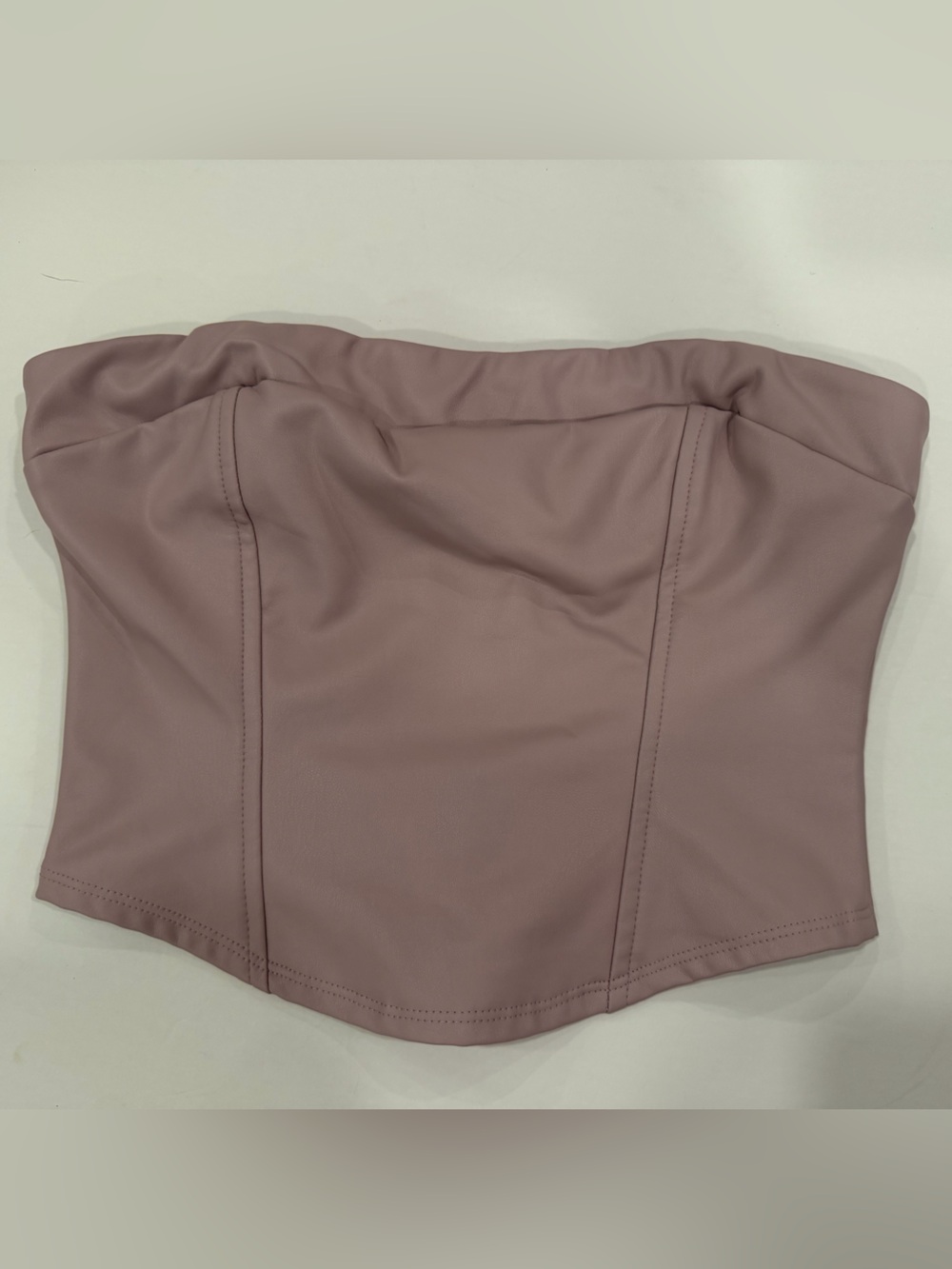 Faux Leather Corset Top